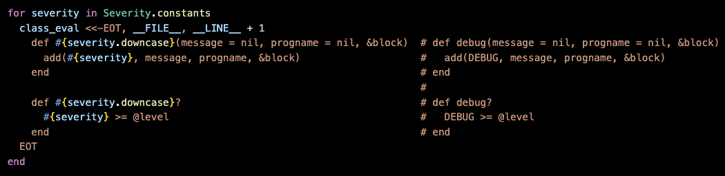 (module|class)_eval(STRING) code comments